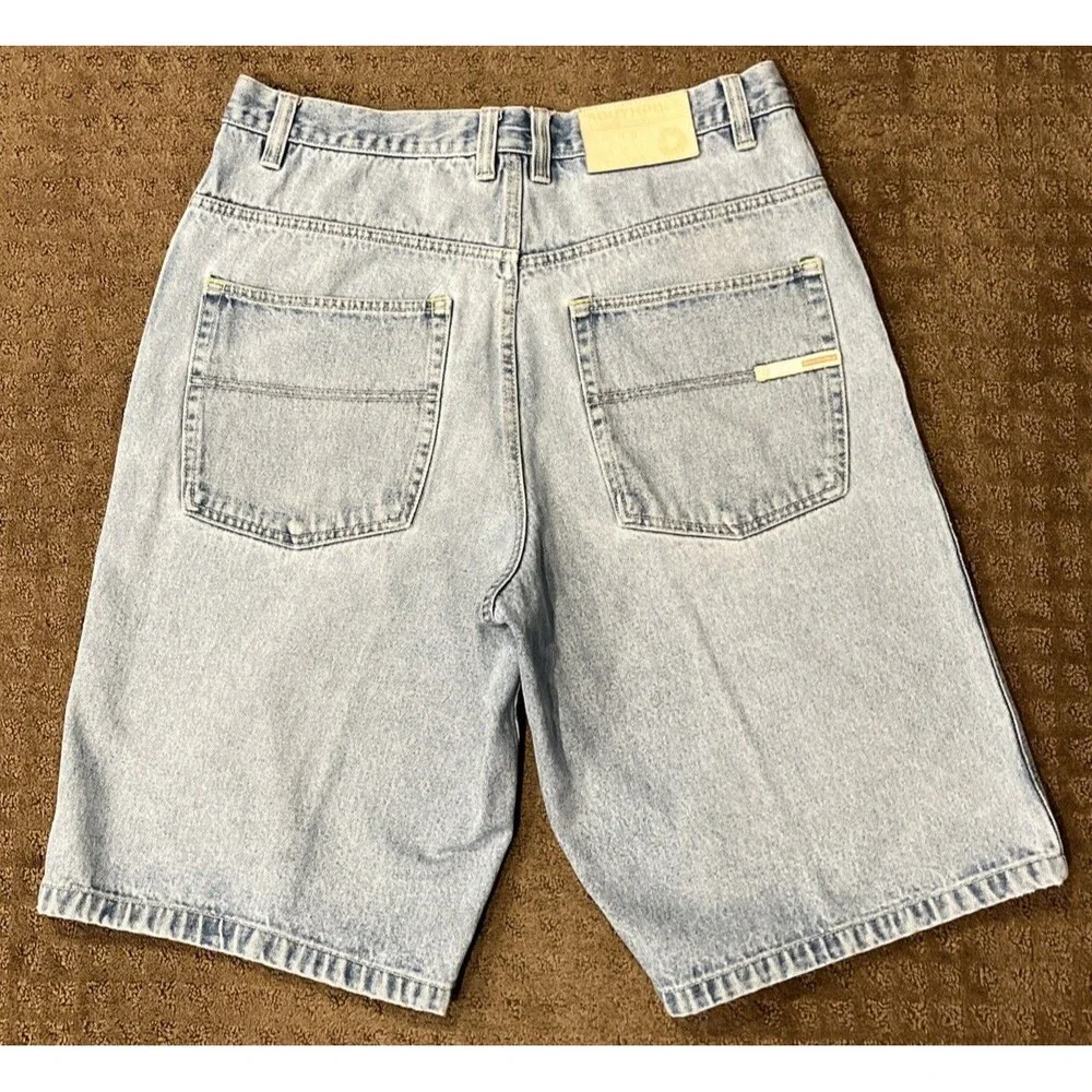 Vintage Y2K South Pole Denim Shorts Jorts Baggy Light Wash Faded Men’s Size 36